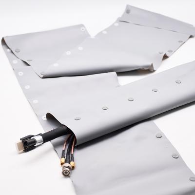 غلاف تغليف الكابل ذو الزر PVC القابل للعكس
