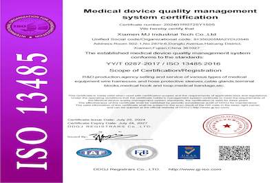حصل Minjun على شهادة نظام إدارة جودة الأجهزة الطبية ISO13485